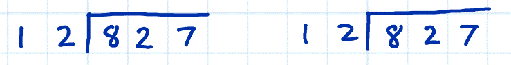 short division vs long division example 6a