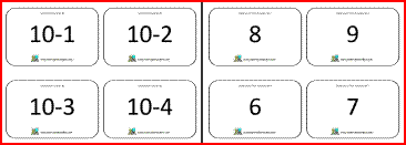 Free Math Flashcards Subtraction