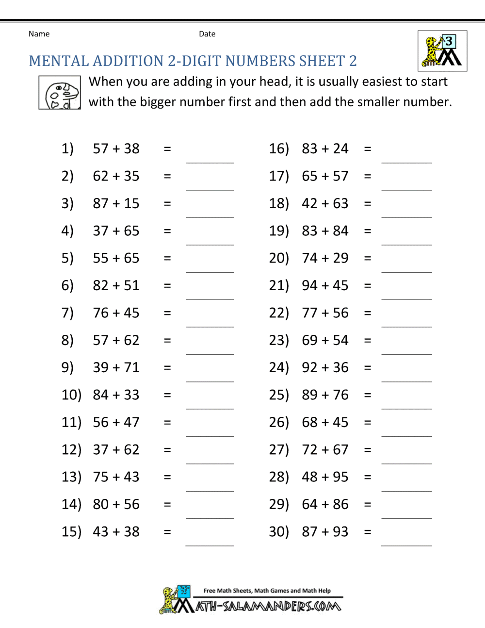 Search Results for “Math For 3rd Graders Printable